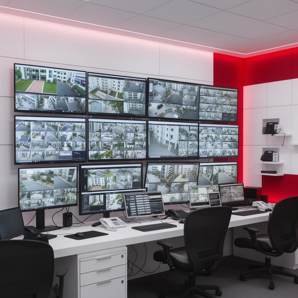 Instalação profissional de sistema CFTV em ambiente corporativo